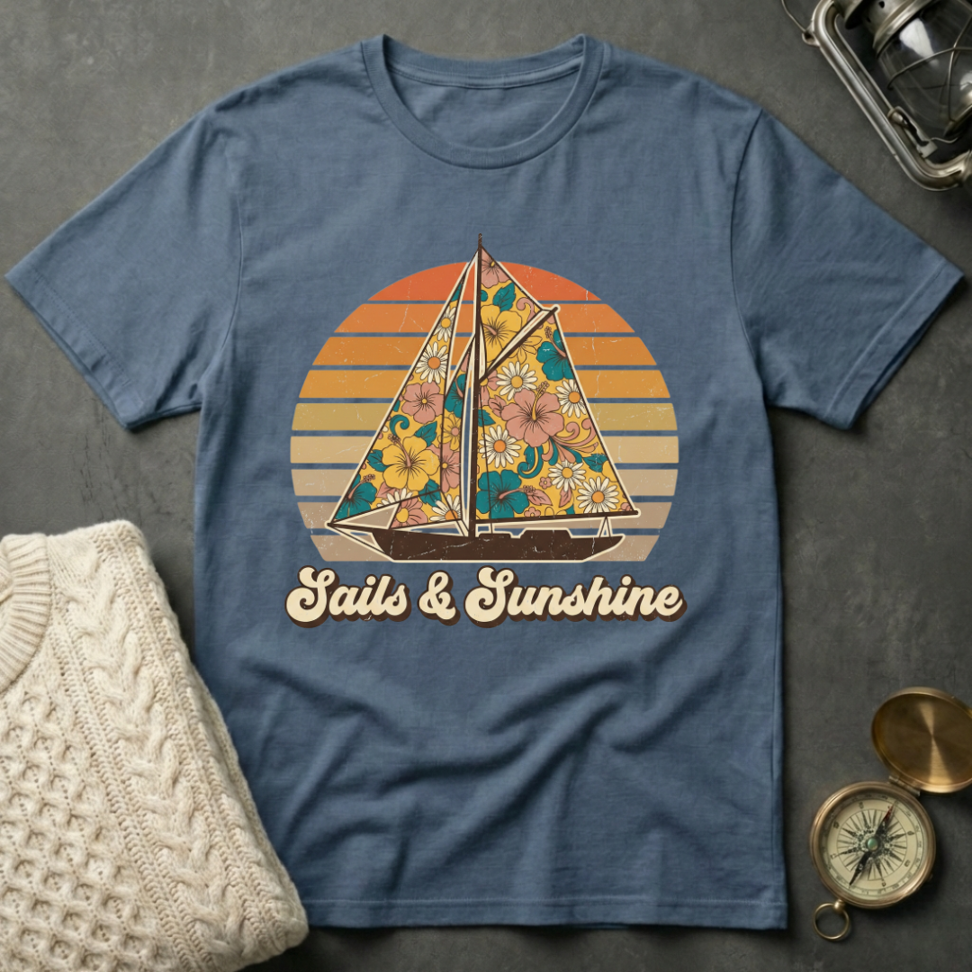 Sails & Sunshine - Retro T-Shirt