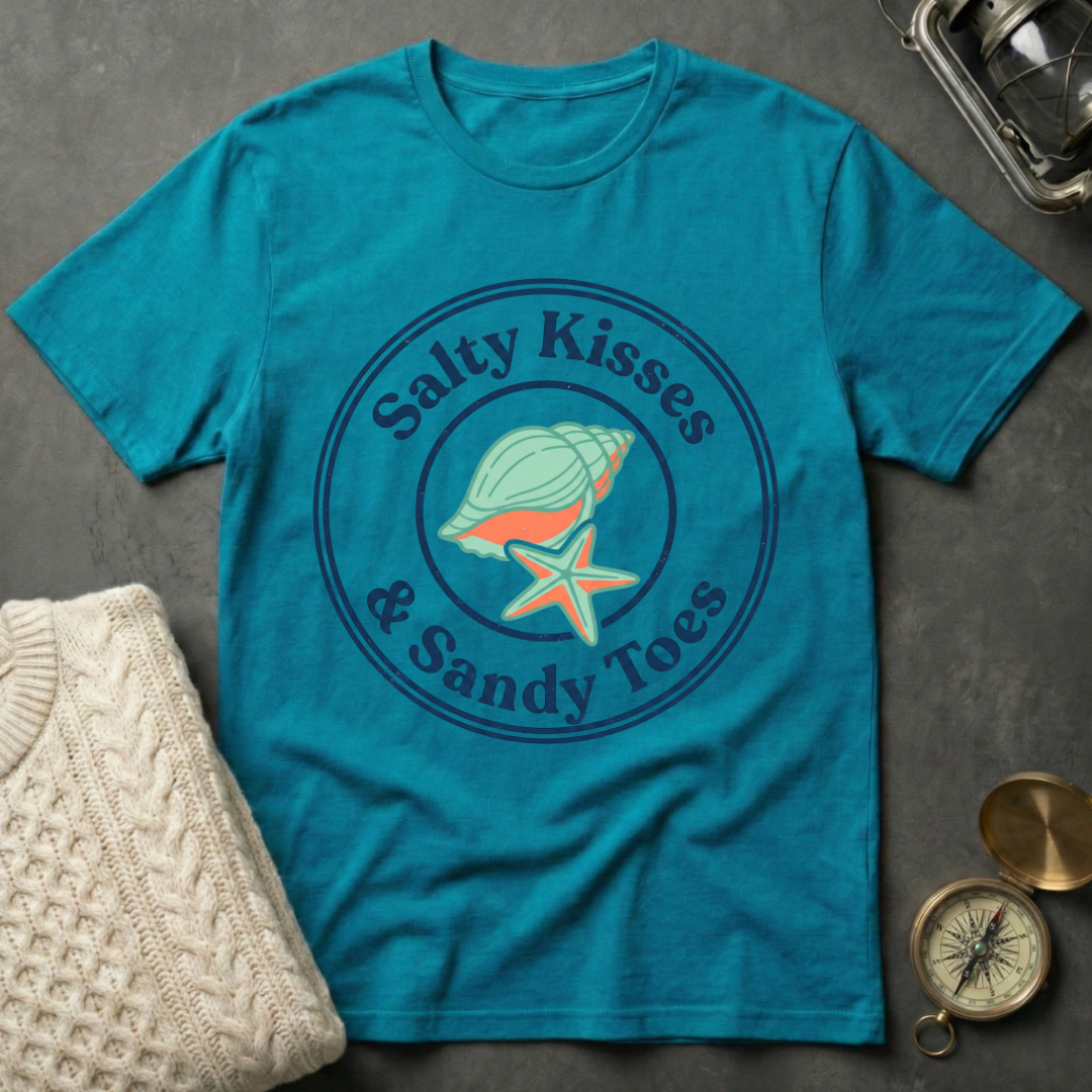 Salty Kisses & Sandy Toes - Emblem T-Shirt