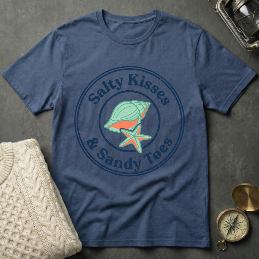 Salty Kisses & Sandy Toes - Emblem T-Shirt