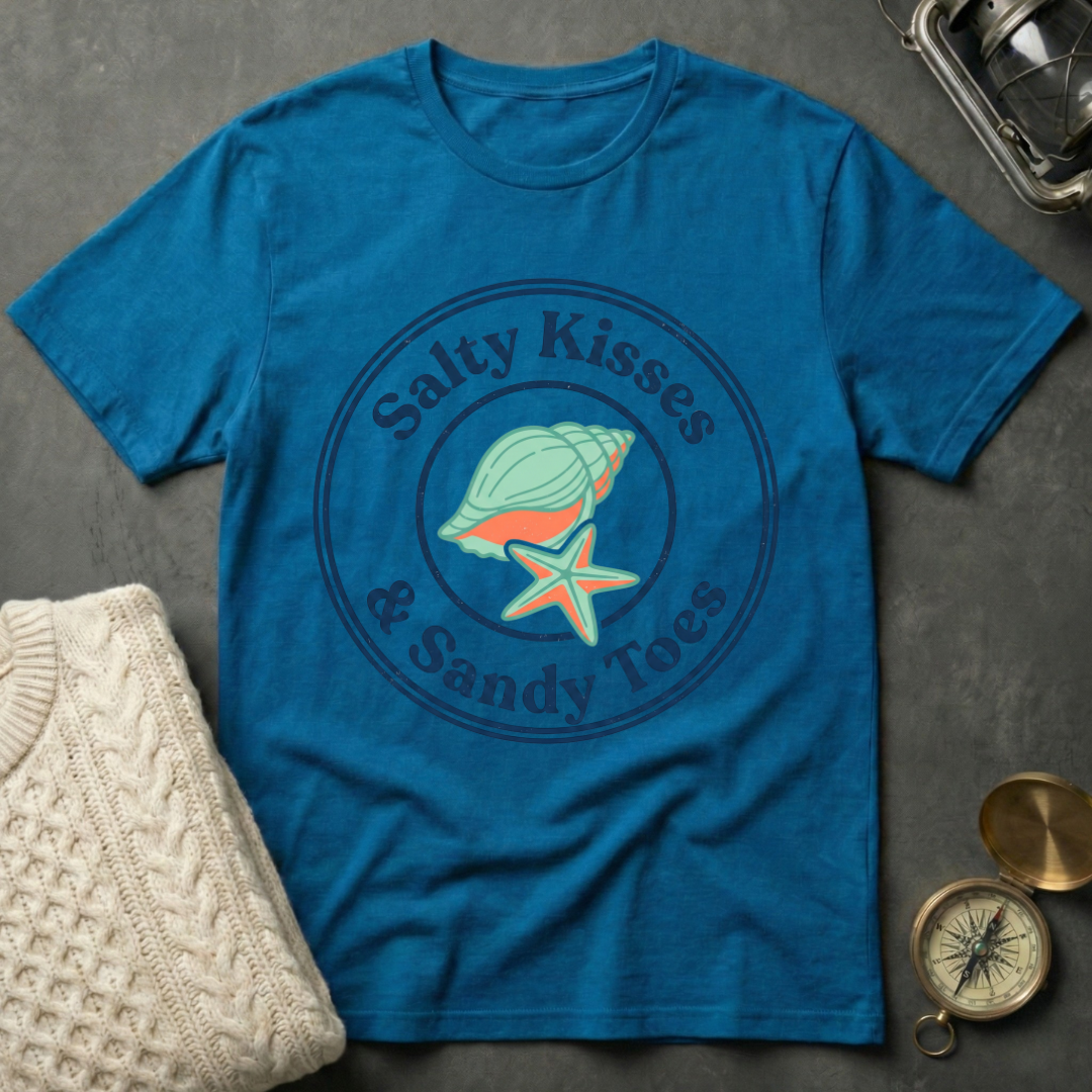 Salty Kisses & Sandy Toes - Emblem T-Shirt