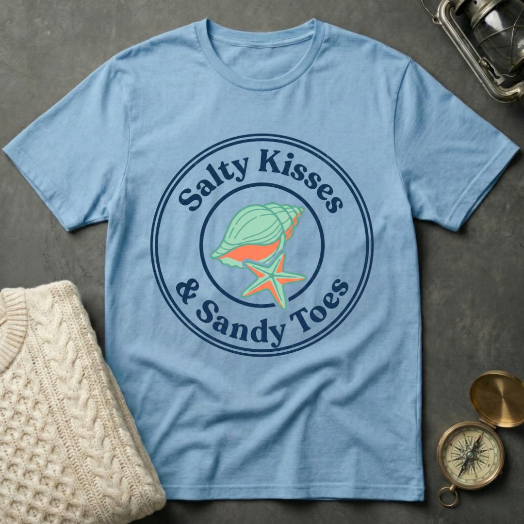 Salty Kisses & Sandy Toes - Emblem T-Shirt