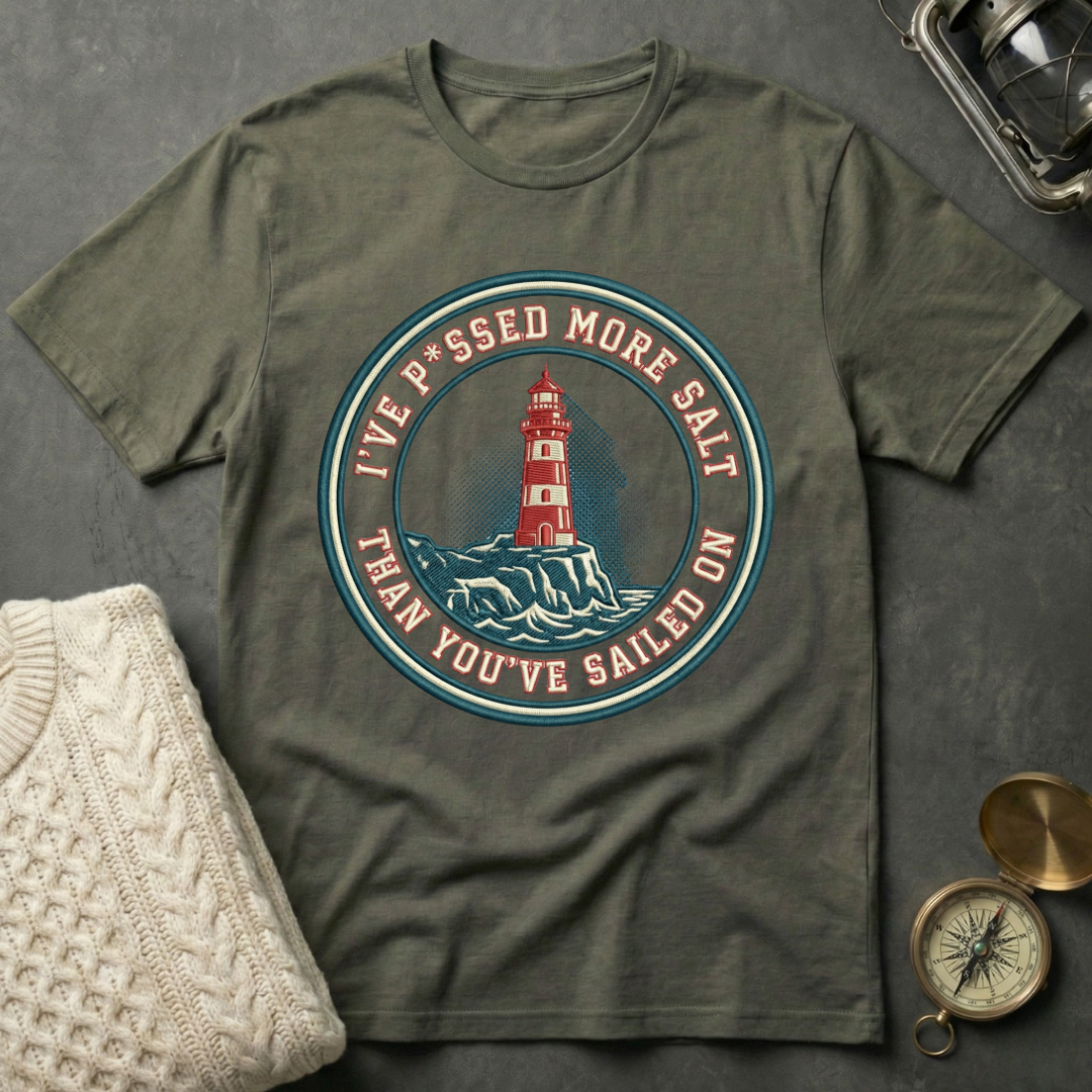Salty Lighthouse Badge T-Shirt