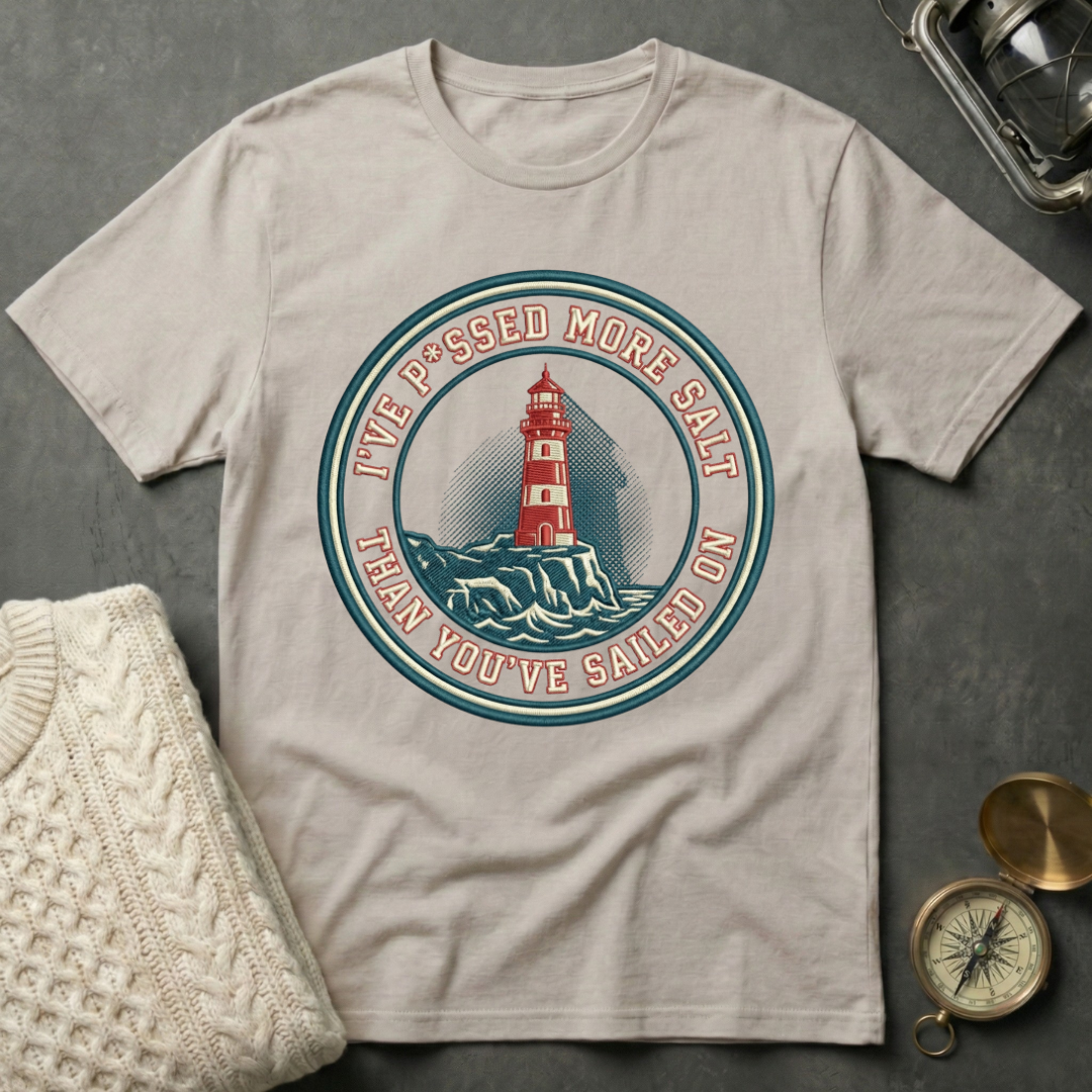 Salty Lighthouse Badge T-Shirt