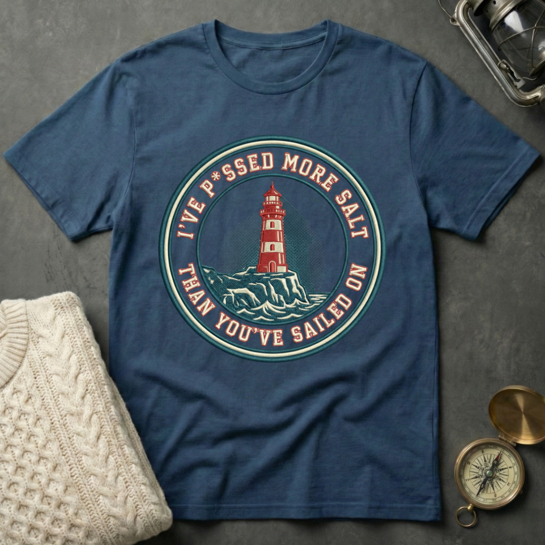 Salty Lighthouse Badge T-Shirt