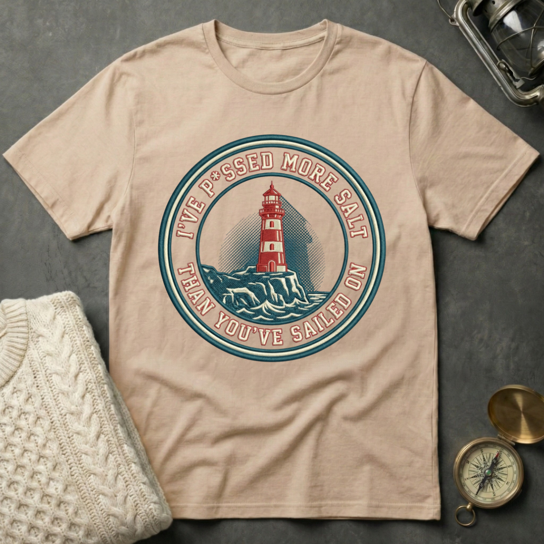 Salty Lighthouse Badge T-Shirt