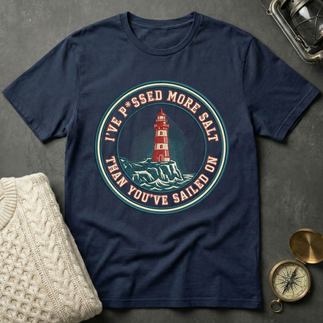 Salty Lighthouse Badge T-Shirt