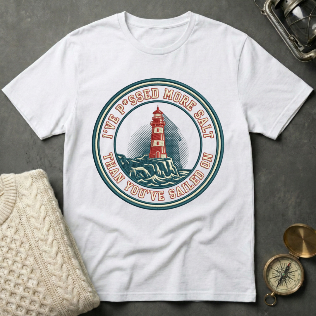 Salty Lighthouse Badge T-Shirt
