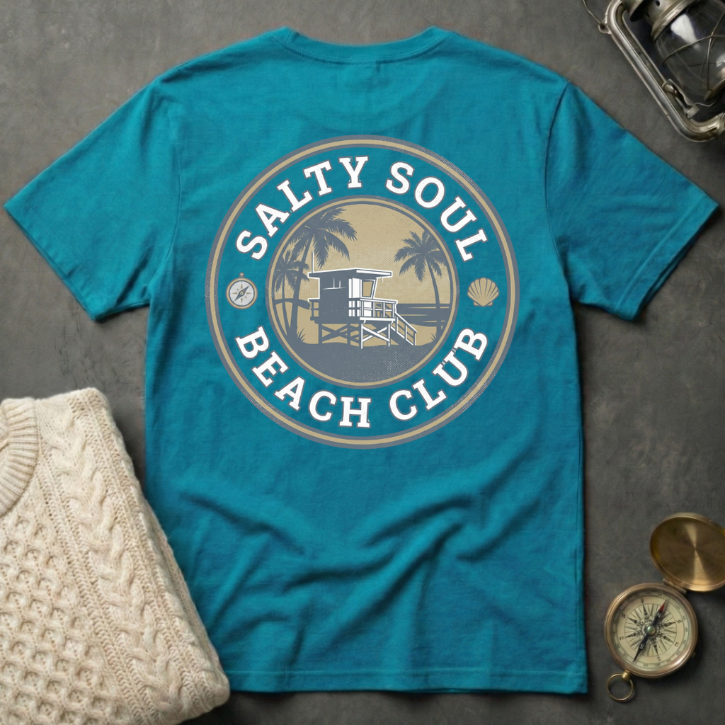 Salty Soul Beach Club - Faded T-Shirt