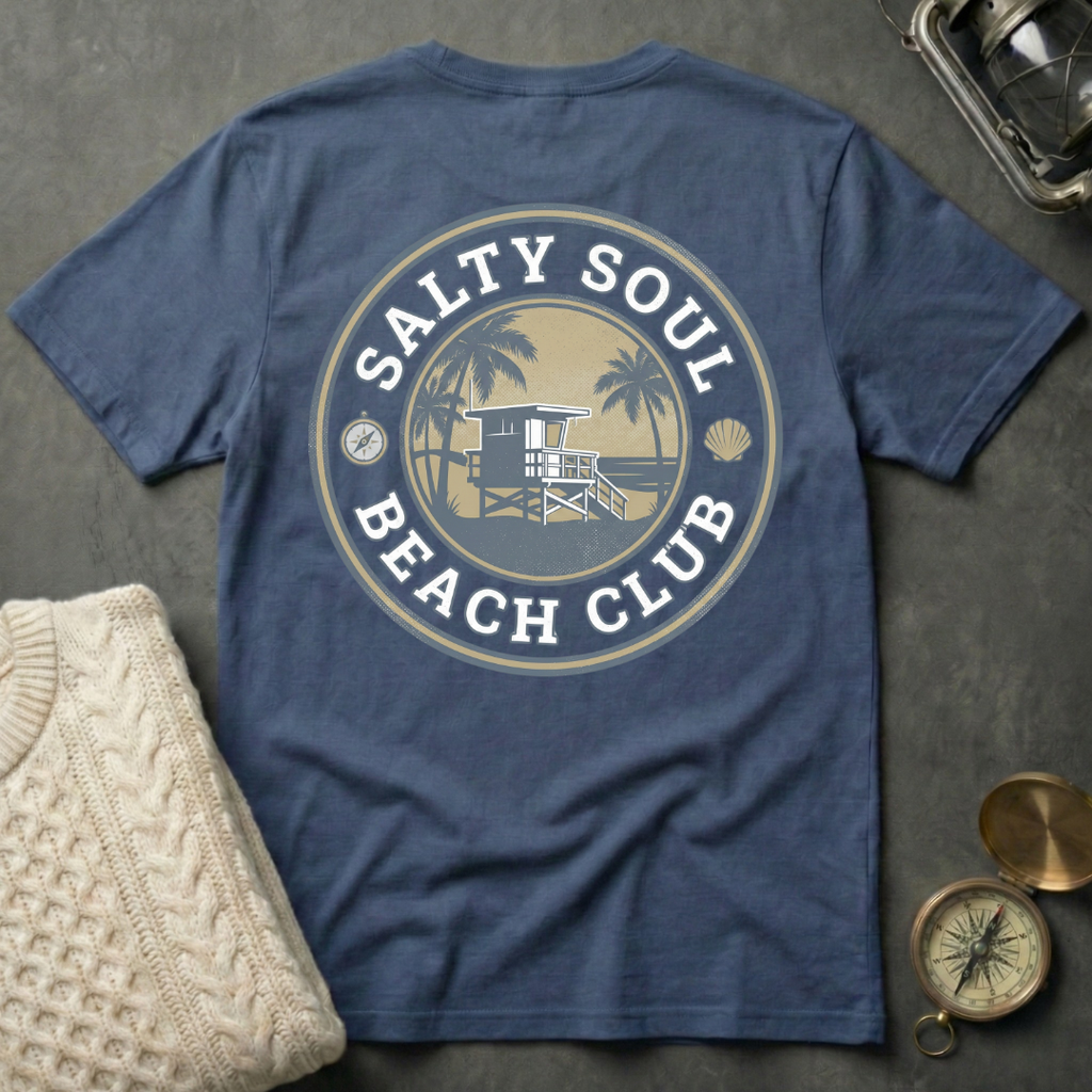 Salty Soul Beach Club - Faded T-Shirt