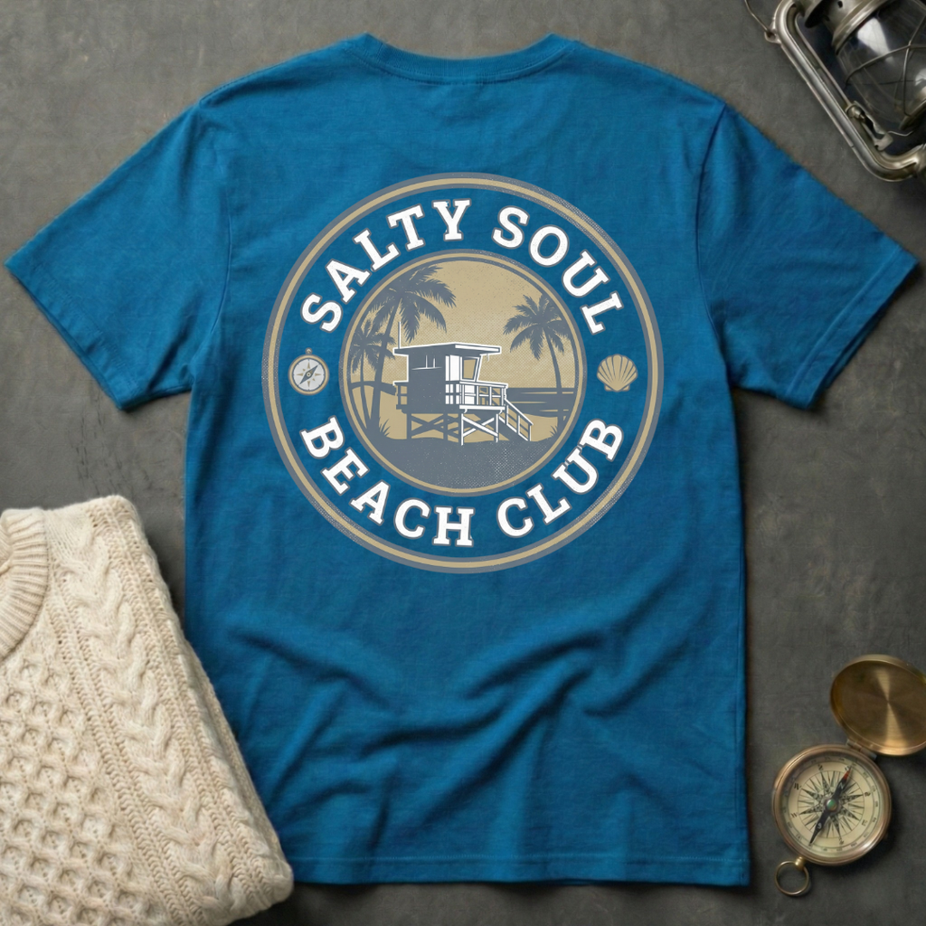 Salty Soul Beach Club - Faded T-Shirt