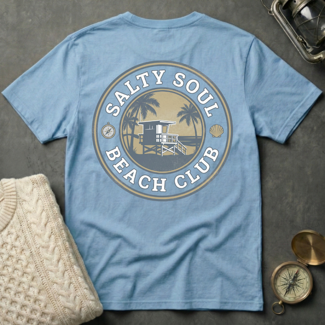 Salty Soul Beach Club - Faded T-Shirt