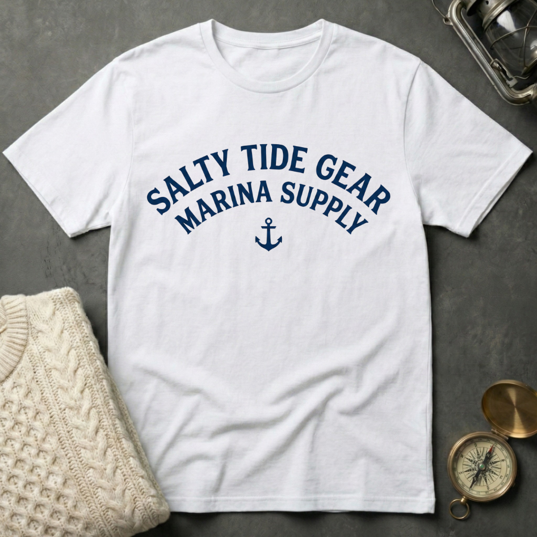 Salty Tide Gear Marina Supply T-Shirt