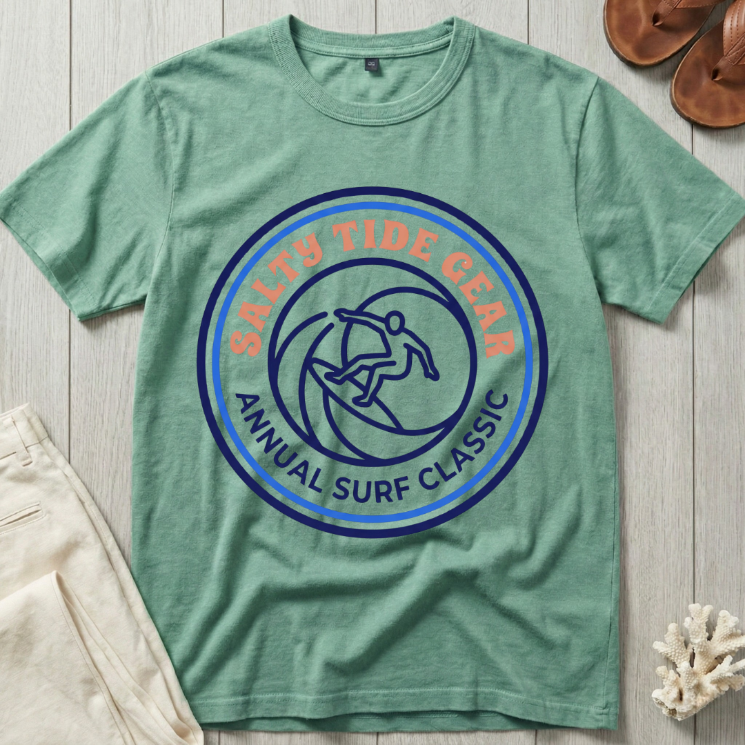 Salty Tide Gear · Annual Surf Classic - Emblem T-Shirt