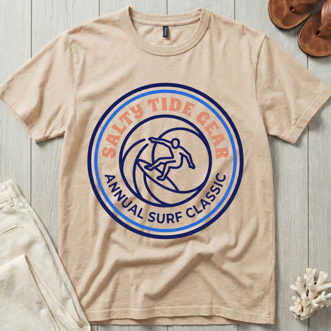 Salty Tide Gear · Annual Surf Classic - Emblem T-Shirt
