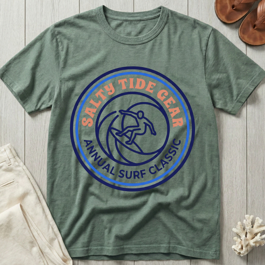 Salty Tide Gear · Annual Surf Classic - Emblem T-Shirt