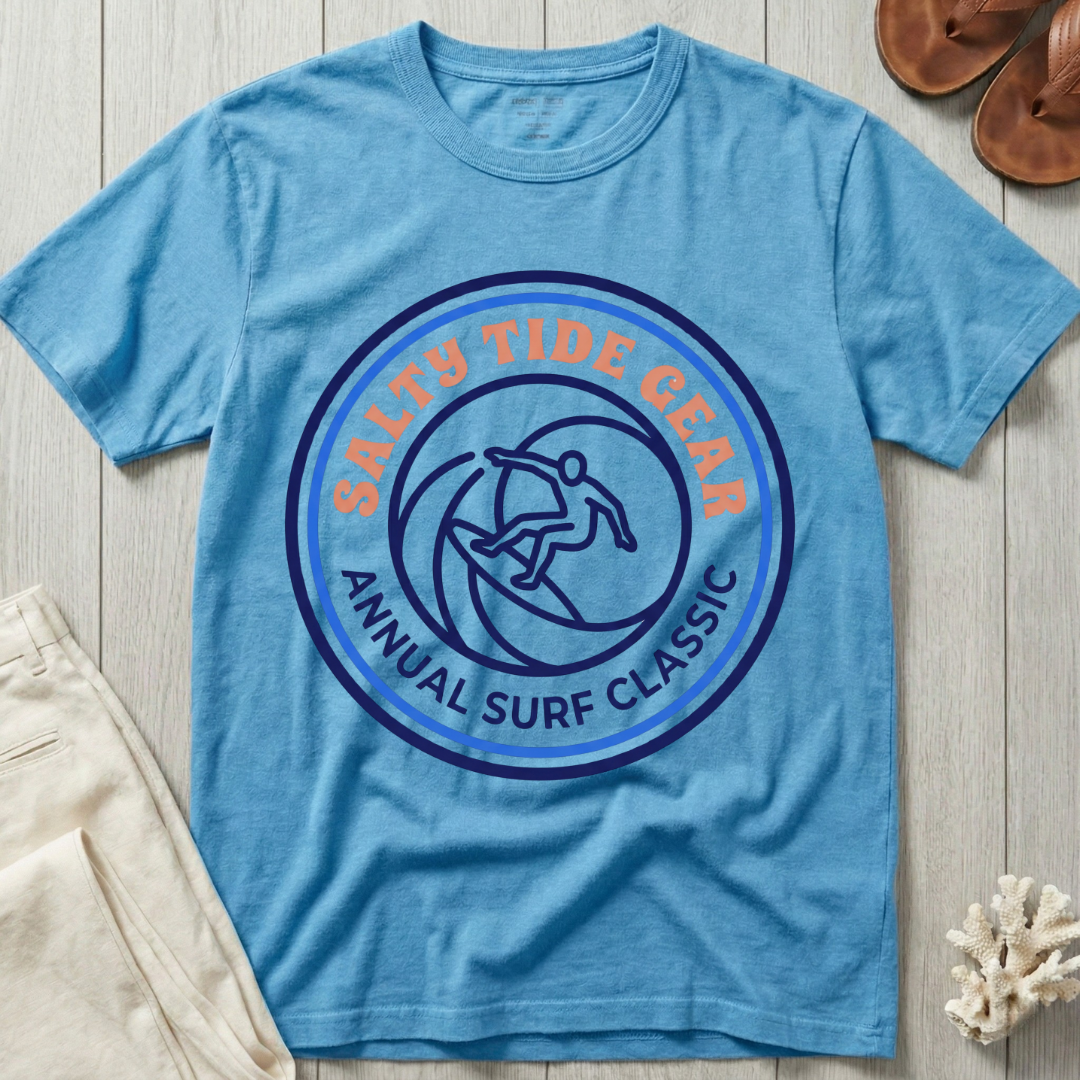 Salty Tide Gear · Annual Surf Classic - Emblem T-Shirt