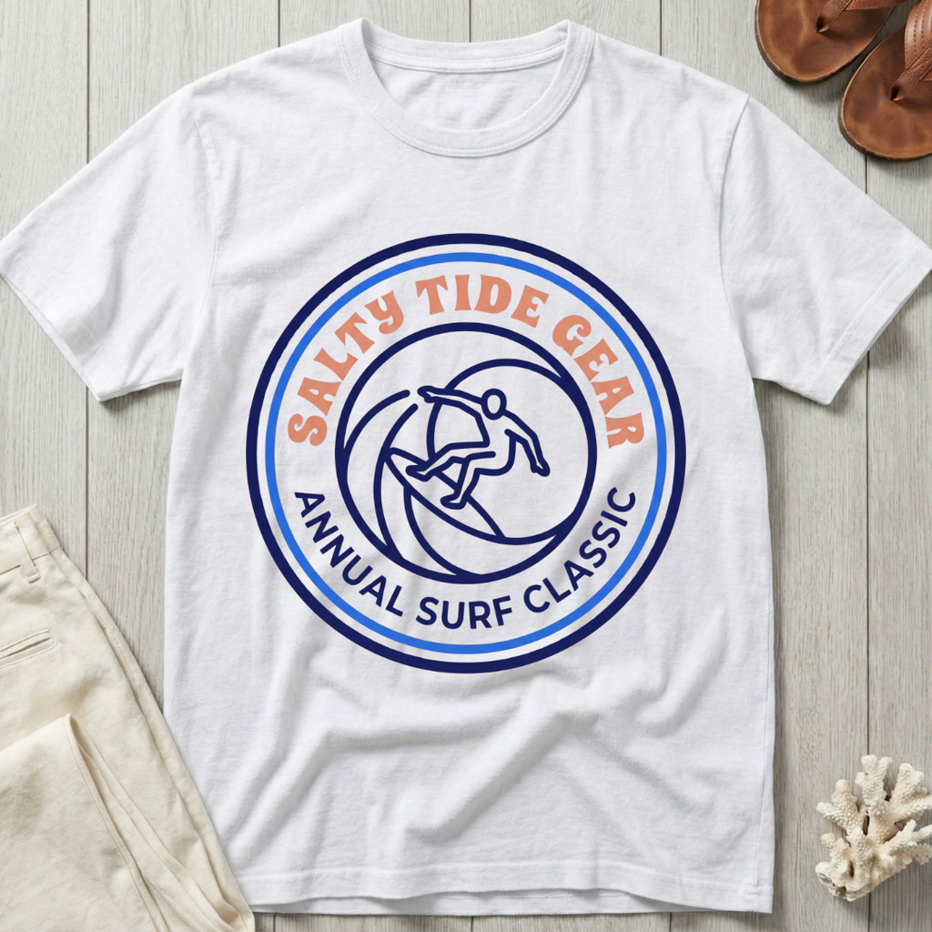 Salty Tide Gear · Annual Surf Classic - Emblem T-Shirt