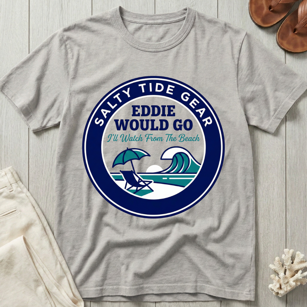 Salty Tide Gear · Eddie Would Go - Emblem T-Shirt