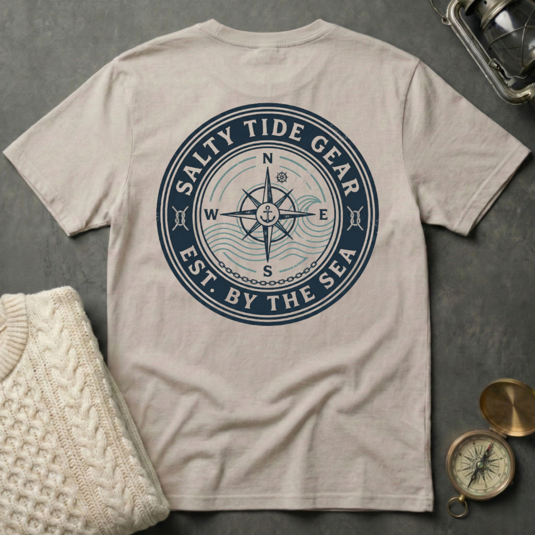 Salty Tide Gear · Est. By the Sea T-Shirt