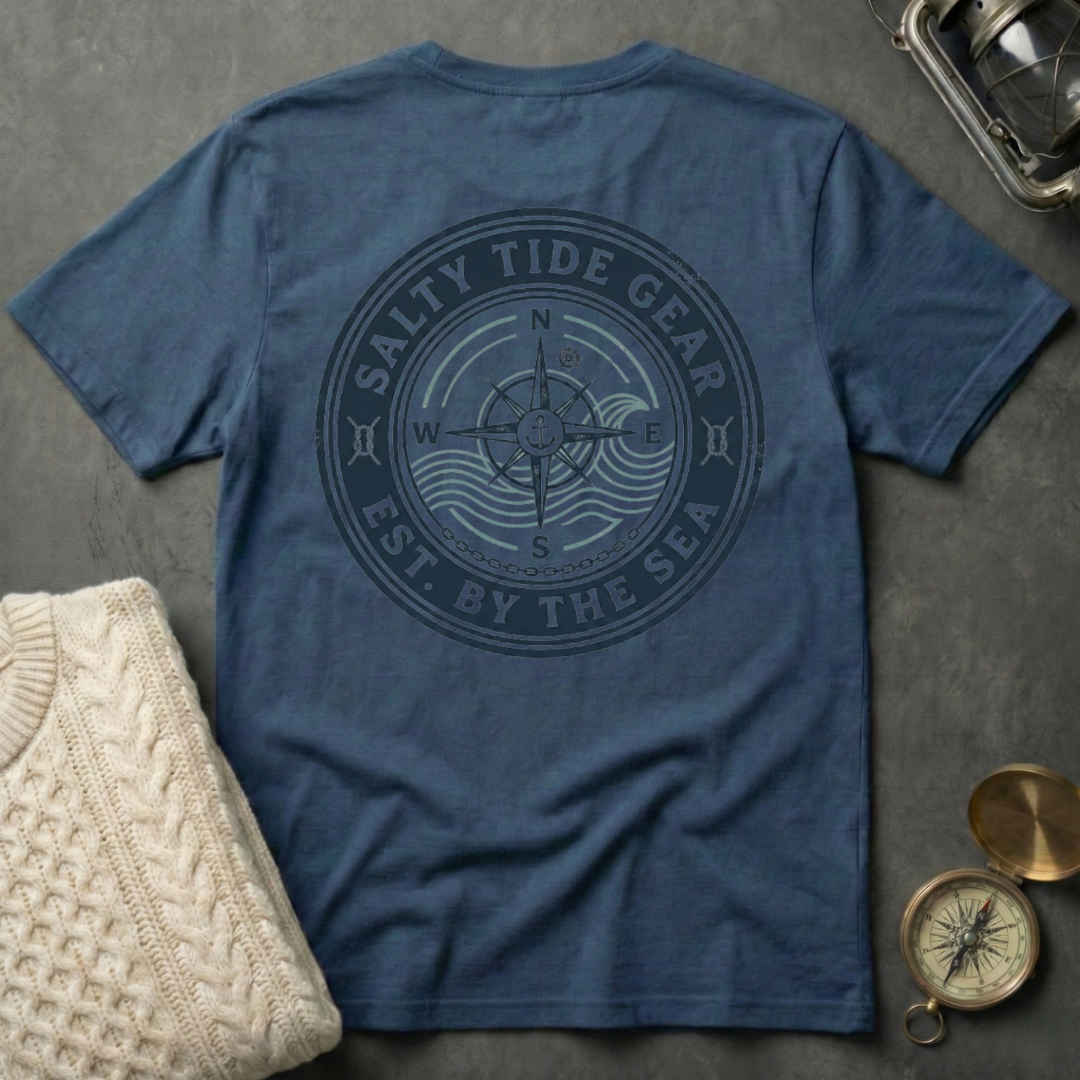 Salty Tide Gear · Est. By the Sea T-Shirt