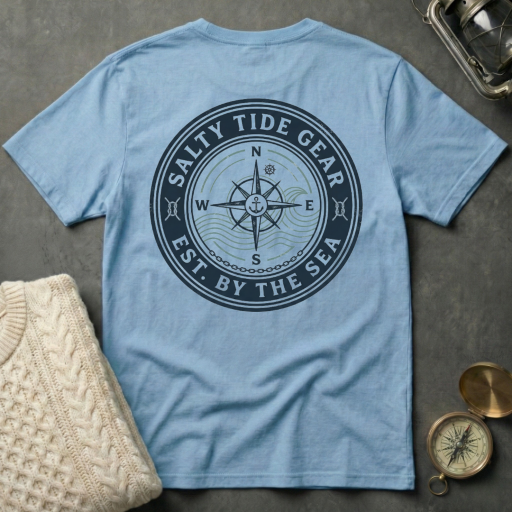 Salty Tide Gear · Est. By the Sea T-Shirt