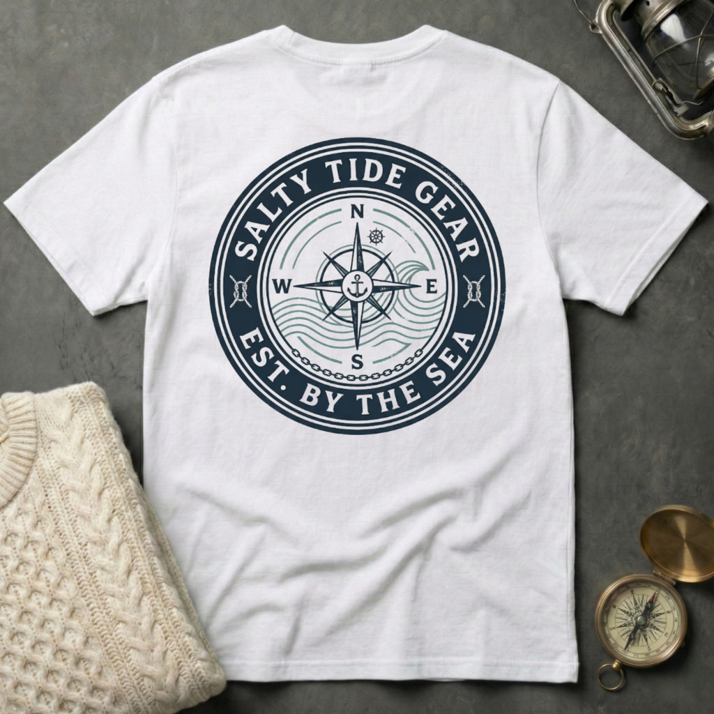 Salty Tide Gear · Est. By the Sea T-Shirt