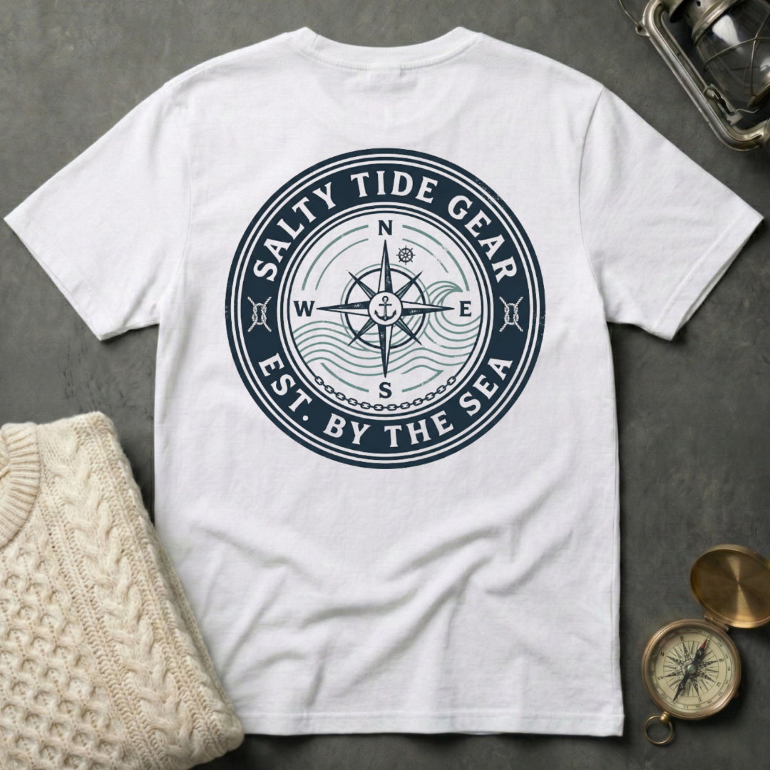 Salty Tide Gear · Est. By the Sea T-Shirt
