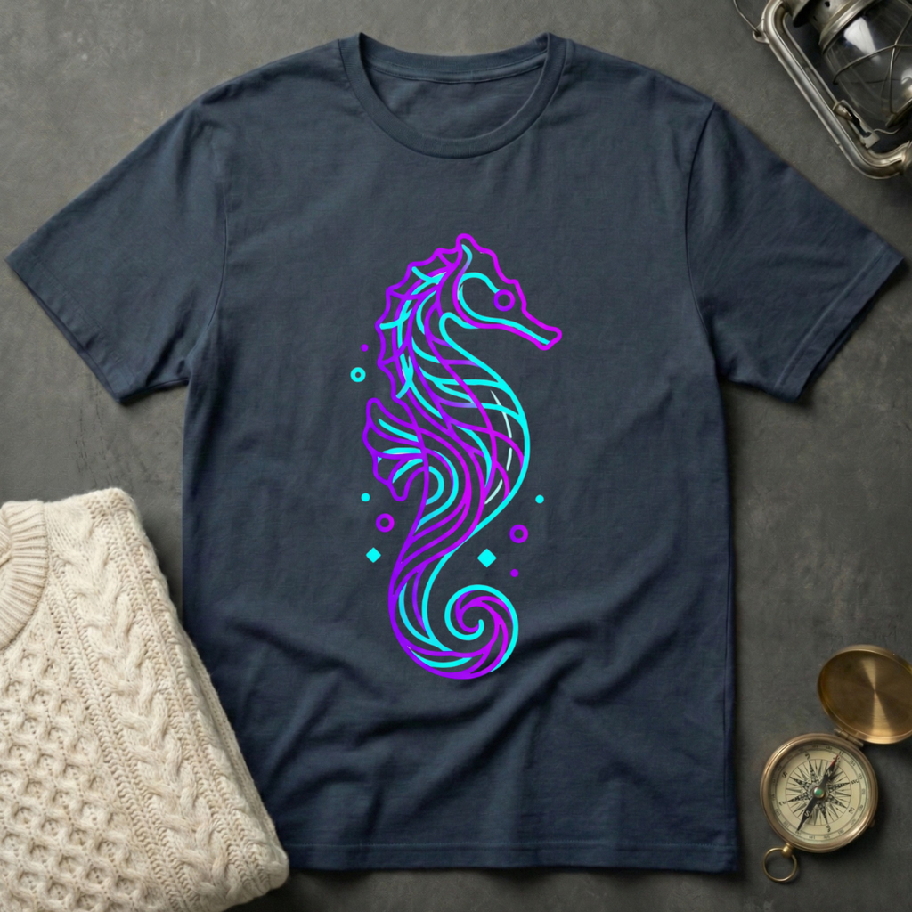 Seahorse - Line Art T-Shirt