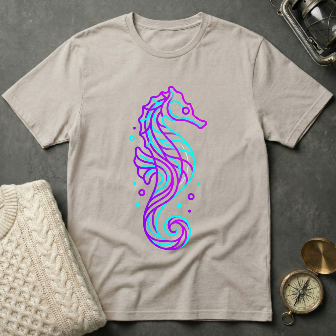 Seahorse - Line Art T-Shirt