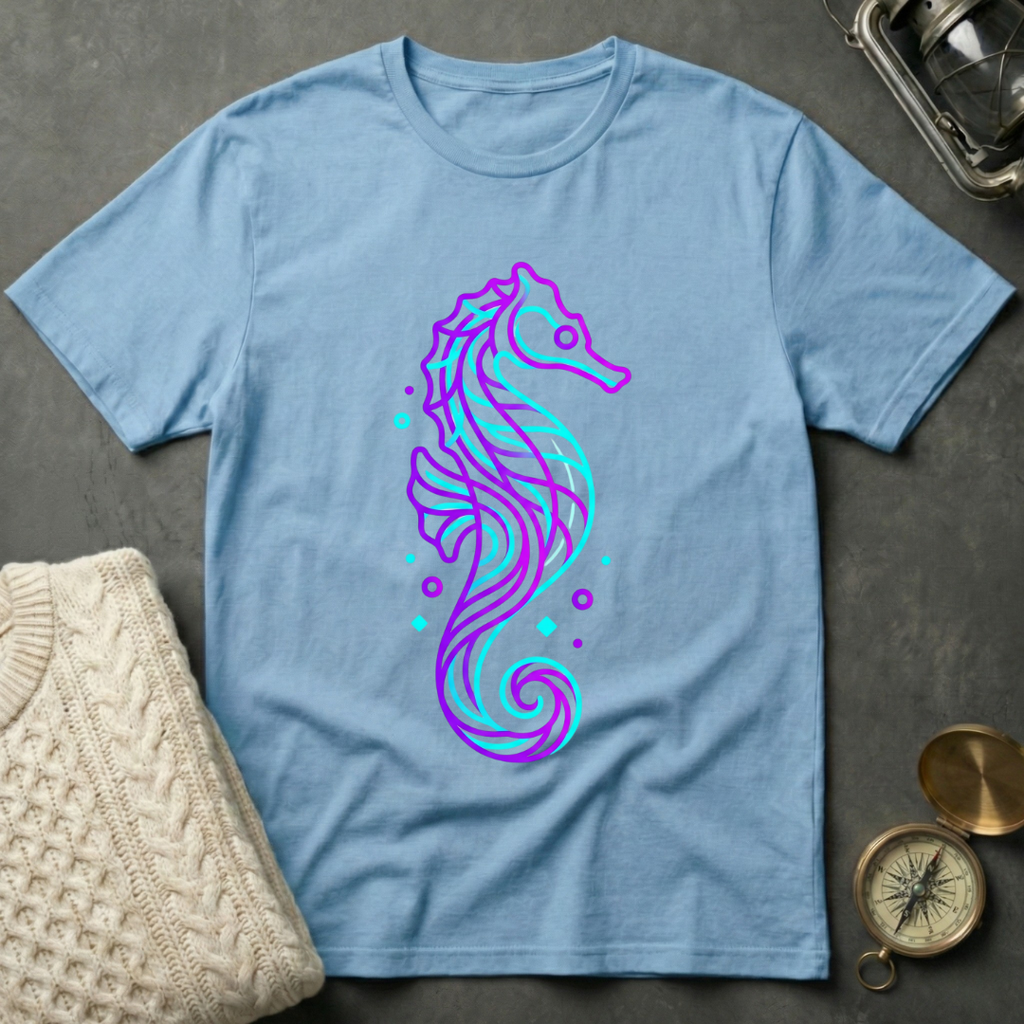 Seahorse - Line Art T-Shirt
