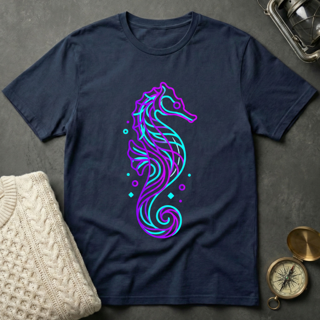 Seahorse - Line Art T-Shirt