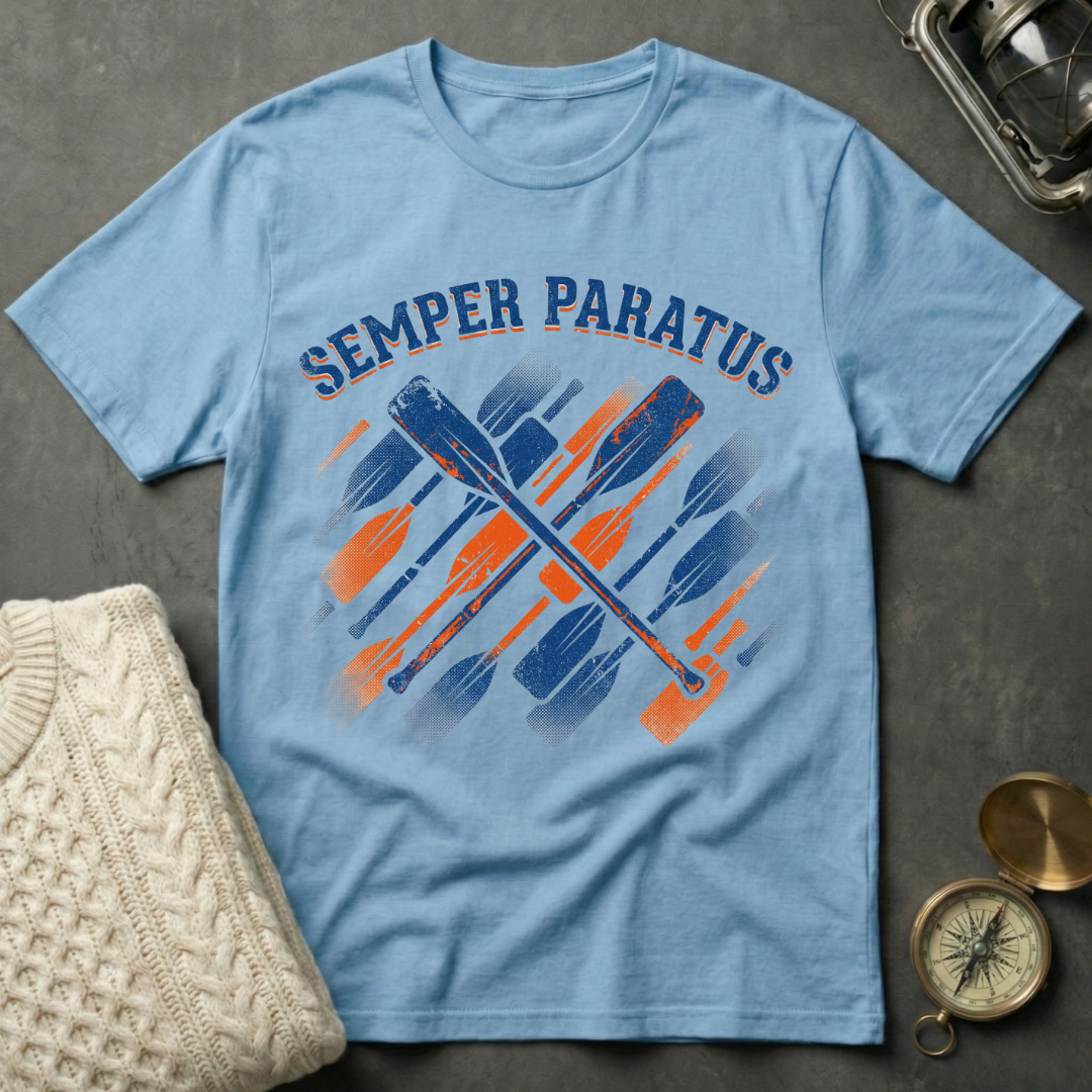 Semper Paratus Oar Pattern T-Shirt