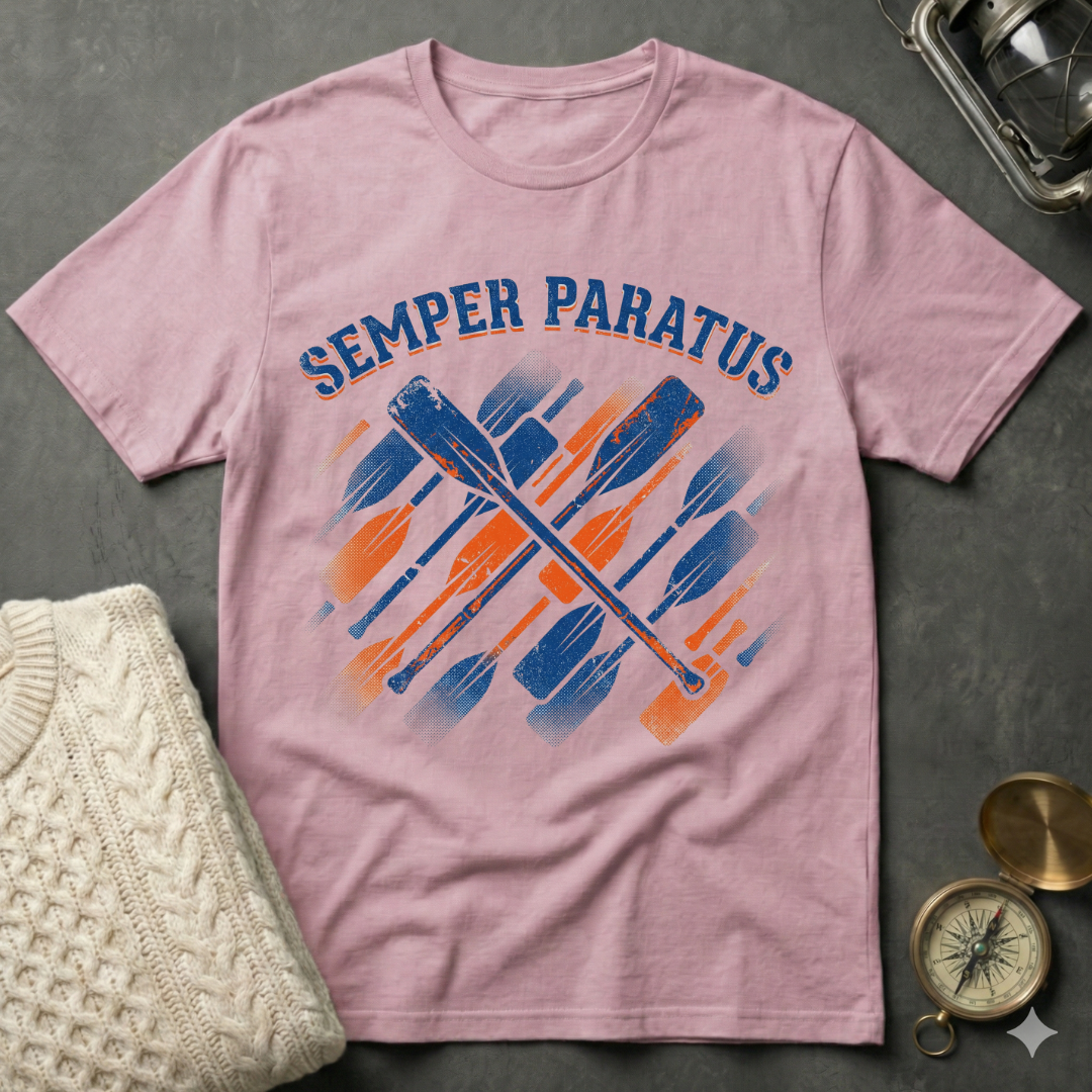 Semper Paratus Oar Pattern T-Shirt