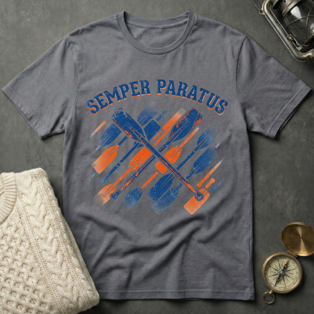 Semper Paratus Oar Pattern T-Shirt