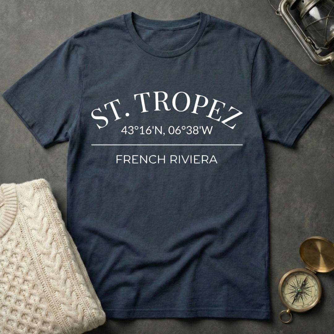 St. Tropez Coordinates T-Shirt