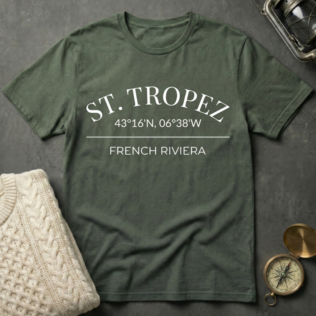St. Tropez Coordinates T-Shirt