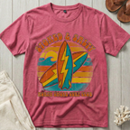 Stoked & Salty - Distressed Groovy Retro T-Shirt