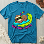 Surf. Sleep. Repeat. - Sloth Surfer T-Shirt