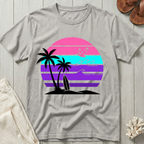 Surfer Sunset - Neon Retro T-Shirt