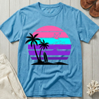 Surfer Sunset - Neon Retro T-Shirt