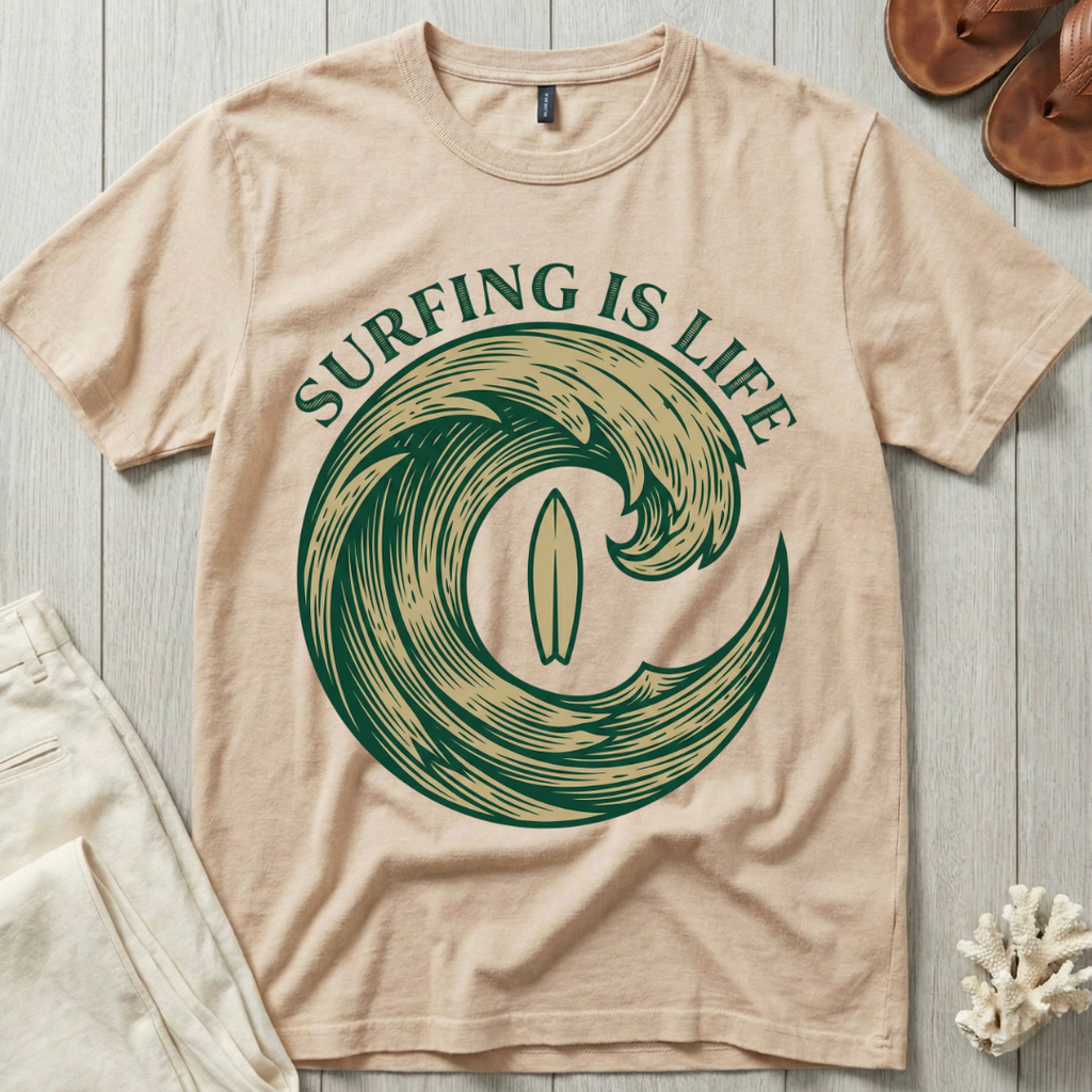 Surfing is Life - Eye of the Barrel T-Shirt