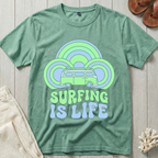 Surfing is Life - Groovy Retro T-Shirt