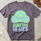 Surfing is Life - Groovy Retro T-Shirt