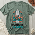 Surfing is Life - Surfboard Portrait T-Shirt