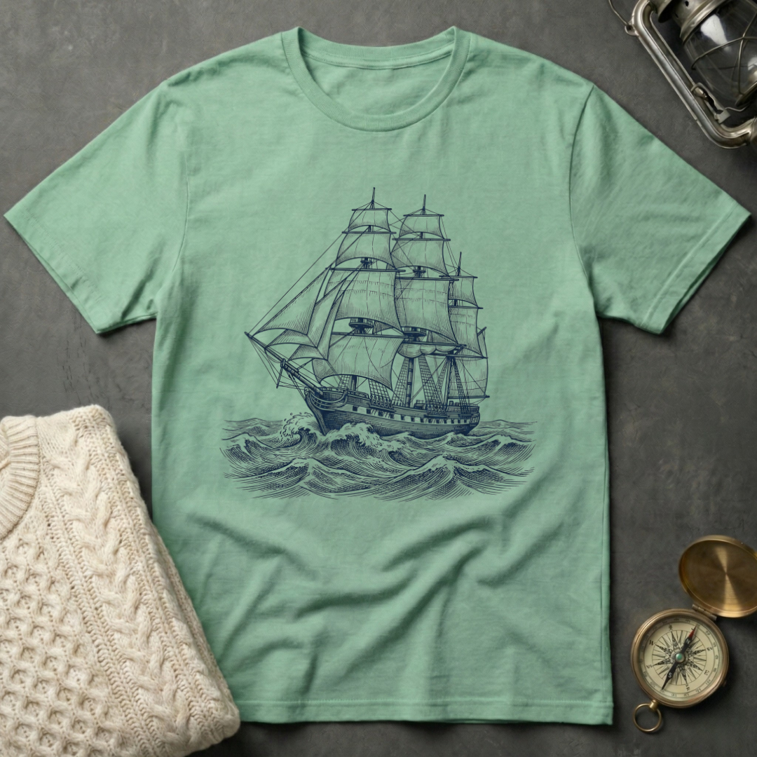 Tall Ship at Sea T-Shirt