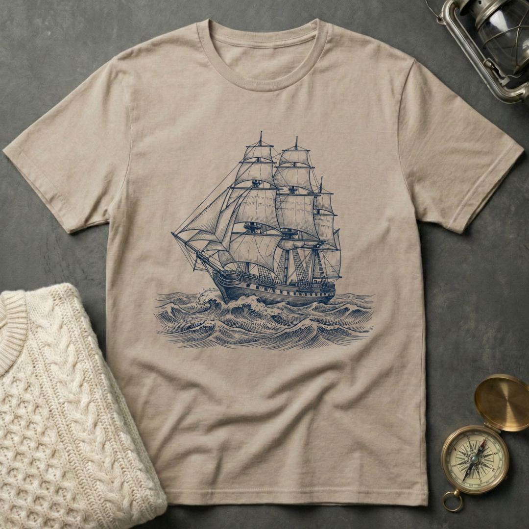 Tall Ship at Sea T-Shirt