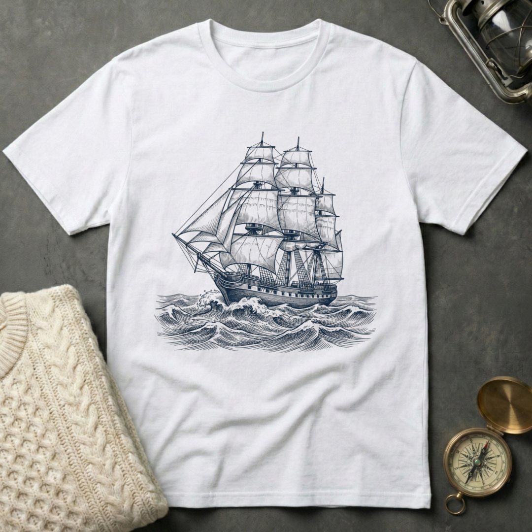 Tall Ship at Sea T-Shirt