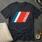 USCG - Distressed Racing Stripe T-Shirt