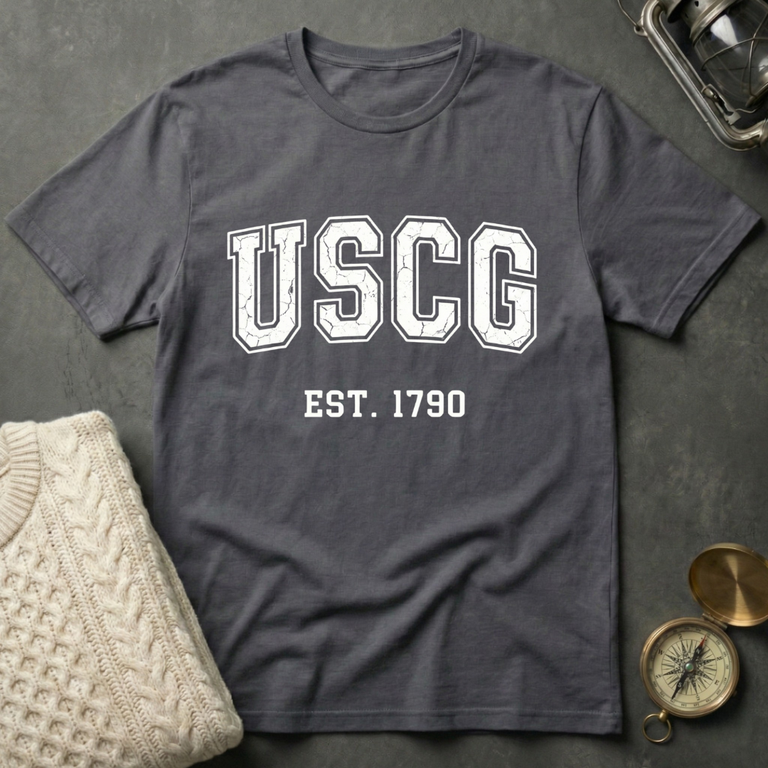 USCG · Est. 1790 - Varsity T-Shirt
