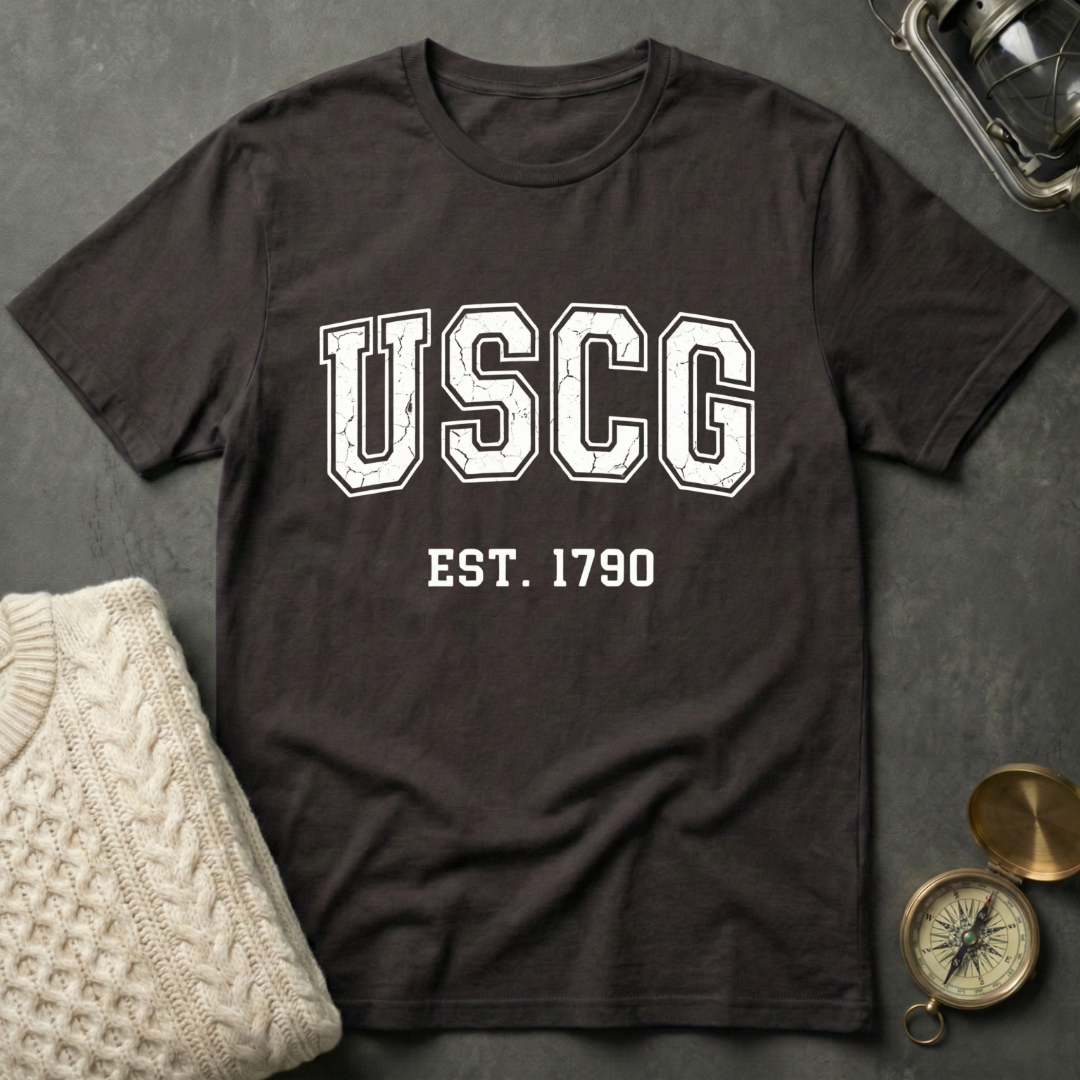 USCG · Est. 1790 - Varsity T-Shirt
